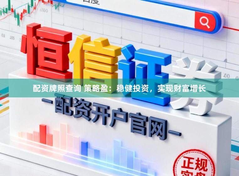 配资牌照查询 策略盈：稳健投资，实现财富增长