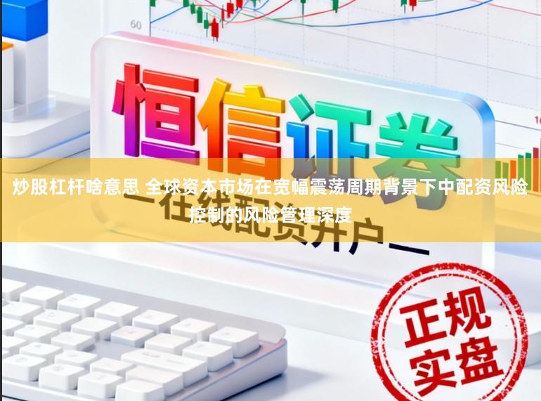 炒股杠杆啥意思 全球资本市场在宽幅震荡周期背景下中配资风险控制的风险管理深度